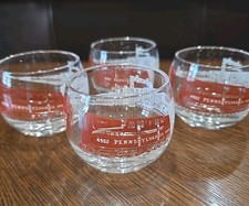 Set of 4 PENNSYLVANIA RAILROAD PRR 4902 Roly Poly Whiskey Rocks Coctail Glasses  picture