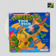 TMNT TECO TECO GLASSLITE BRAZIL 🇧🇷 VINTAGE SEALED BOXED TOY TURTLES RARE picture
