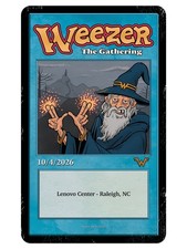 Weezer The Gathering Poster October 4 2026 Lenovo Center Raleigh NC Reprint picture