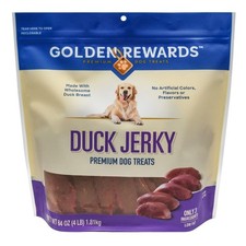 Golden Rewards Duck Flavor Premium Dry Jerky Treats for All Dogs, 64 oz picture