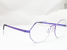 Lindberg Strip Titanium T407 9609 77 Purple Octagon Eyeglasses Frames 53-18-135 picture
