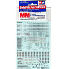 Tamiya 12625 1/16 1/35 SCALE WWII GERMAN MILITARY BADGE DECAL SET picture