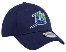 Tampa Bay Rays Men's New Era Batting Practice 39THIRTY Stretch Fit Hat - NWT picture