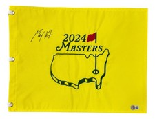 Max Homa Signed 2024 Masters Golf Flag BAS picture