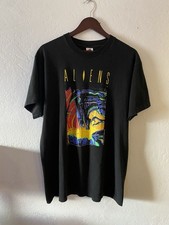 Vintage 90s Aliens Comic Images 1991 Single Stitch Black XL T Shirt picture