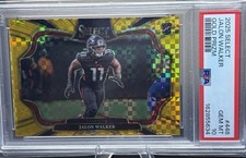 2025 Panini Select Jalon Walker Field Level Gold /10 PSA 10 Falcons picture