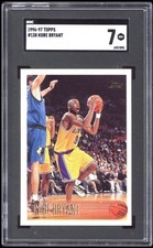 Topps 1996-97 Kobe Bryant - ROOKIE #138 LOS ANGELES LAKERS SGC 7 picture