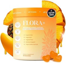 ALL FEMME Flora+ Vaginal Support Probiotic Gummies Pineapple 30ct EXP 17/03/2028 picture