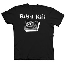 Vintage Bikini Kill Music Band Cotton Black Full Size picture