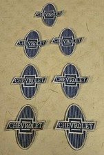 Vintage Early Chevrolet Service Uniform Bowtie Patch Lot Of 7 (1929-31 Emblem) picture