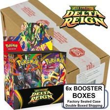 Pokemon Mega Evolution Delta Reign Booster 6 Box Case Sealed Presale 11/6 picture
