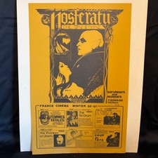 Vintage Nosferatu The Vampyre France Cinema Winter 80-81 Film Schedule Poster picture
