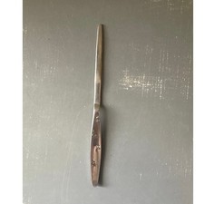 Vintage Tuscan Ware Floral Stainless Steel Letter Opener 7” Retro 1970s picture