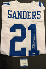 DEION SANDERS  Signed Cowboys Jersey Custom Beckett Certified picture