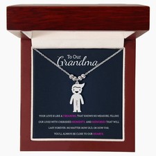 Personalized Grand kids Necklace Gift for Grandma picture