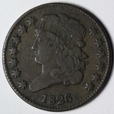 1826 Classic Head Half Cent XF E105 ZWCCA picture