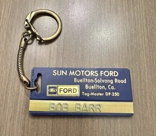 Vintage Sun Motors FORD Dealership Advertising Keychain Buellton, CA (4) picture