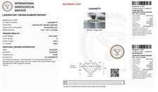 0.80 Cts Round Cut IGI Certified Lab Grown CVD Diamond E Color VVS2 Clarity picture