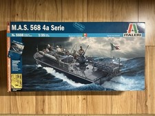 Italeri 1/35 M.A.S. 568 4a Serie Torpedo Boat W/6 Crew Figures NEW/OPEN BOX 5608 picture