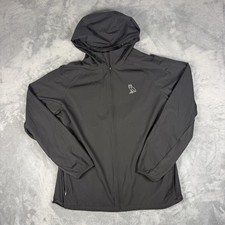 October's Very Own Windbreaker Jacket Mens Size 3XL Black Hooded Drake Owl Logo picture