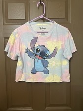 Women’s Disney Stitch Crop Top Shirt Size M picture