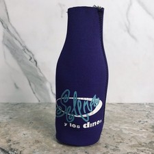 VINTAGE SELENA QUINTANILLA Y LOS DINOS PURPLE BOTTLE ZIPPER KOOZIE - VERY RARE picture