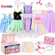 Princess Dress Up Trunk for Girls 3 to 8 Mix Match Costume Gift Set picture