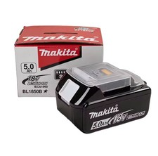 Makita 5.0 AH 18v Battery LXT 18V BL1850B Volt Power Tool Battery BRAND NEW picture