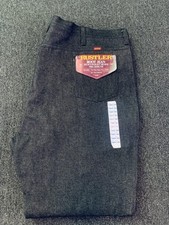 Vintage Rustler Black Jeans Mens 50X30 Deadstock Boot Denim Made in USA NOS Big picture