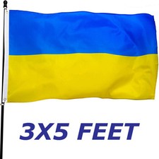 NEW 3x5ft UKRAINE UKRAINIAN double sided FLAG AAAA better quality usa seller picture