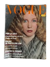 VOGUE Italian Oct 1977 JANICE DICKINSON SUSAN SMITH fashion PELZE GRETA SCACCHI picture