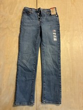 Levi's Women's Wedgie Slim High Rise Medium Wash Blue Denim Jeans, Size 26x28 picture