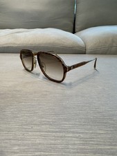 VINTAGE Dunhill 6077 Honey Tortoise AVIATOR SUNGLASSES 1980'S GERMANY picture