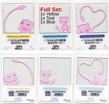 MEW Pokemon Center Sleep Together Campaign Photo Frame Clear Card FULL SET picture