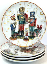 Williams Sonoma Twas The Night Before Christmas Dessert/Salad Plates Set Of (4) picture