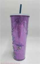 Starbucks 2024 Valentine's Day Purple Winter Blossom Floral Cold Cup Tumbler picture