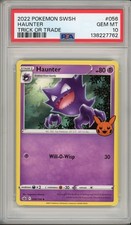 2022 Pokemon SWSH Trick or Trade Haunter #056 PSA 10 picture