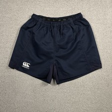 Canterbury New Zealand Shorts Mens L Rugby Blue Elastic Waist Athletic picture