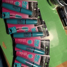5 Pk—270 MAYBELLINE Volume Express Mega Plush Mascara Blackest Black Washable, picture