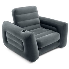 Intex Inflatable Pull Out Sofa Chair with Twin Sized Air Bed Mattress (Open Box) picture