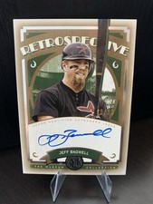 Topps 2025 Museum Collection Jeff Bagwell RS-JB Retrospective Auto /99 picture