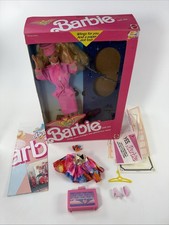 1989 Flight Time Barbie Pilot Gift Set #9584 Opened Box Great Condition picture