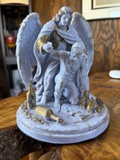 Christian Addiction Recovery Sculpture Guardian Angel AA Sobriety Gift picture