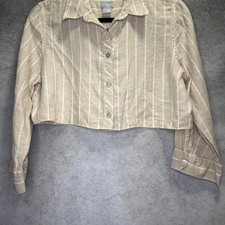 Chico-s Women's Tan and Cream Shirt picture