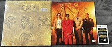 Weezer SIGNED Gold Vinyl JSA COA  Limited Edition Soft Pink Galaxy LP Autograph picture