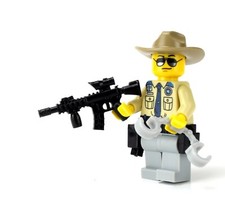 Battle Brick Texas Highway Patrol Police Officer made with real LEGO® minifg picture