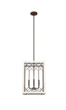 Textured Rust Four Light Lantern from the Chevron Collection picture