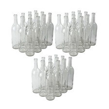 Bordeaux Wine Bottles 750ml Clear/Flint - Case of 36 - Wine, Spirits, Homebrew picture