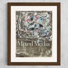 Original Mixed Media Abstract Art 11x14 