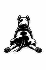 American Pit Bull Bully Dog Peeking Paws Sticker Car Bumper Window Decal PitBull picture